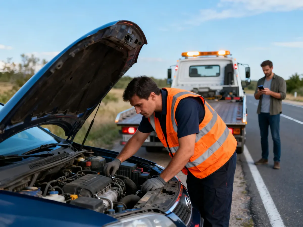 Pomoc drogowa przy unieruchomionym samochodzie